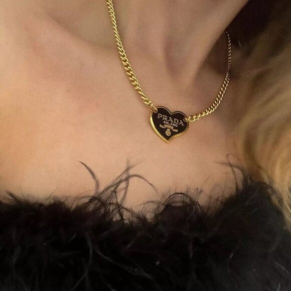 COPY - PRADA Charm Necklace from Repurposed Upcycled Auth Prada Keychain - Picture 5 of 5